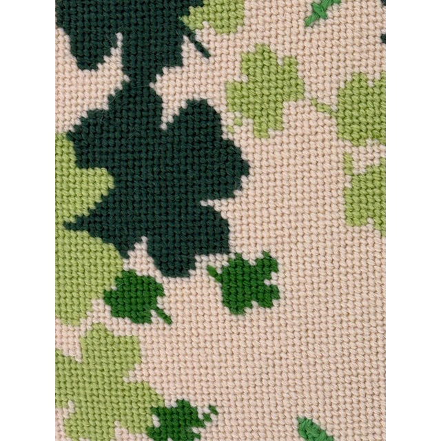 Vintage Shamrock Throw Pillow For Sale - Image 11 of 12
