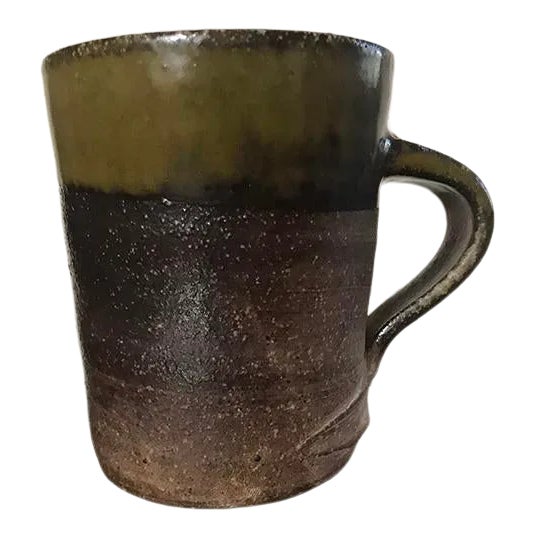 Mid-Century Modern Handcrafted Earthenware Pottery Mug For Sale