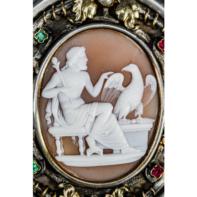 A magnificent example of early to mid–19th century craftsmanship, this antique box is adorned with an exceptionally carved...