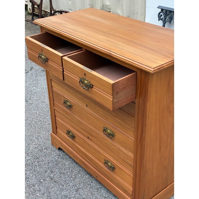 English Pine Chest of Five Drawers For Sale - Image 13 of 17
