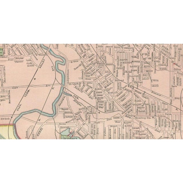 19th Century Antique Map of Cleveland The Forest City by Ran McNally, 1899 For Sale - Image 5 of 12