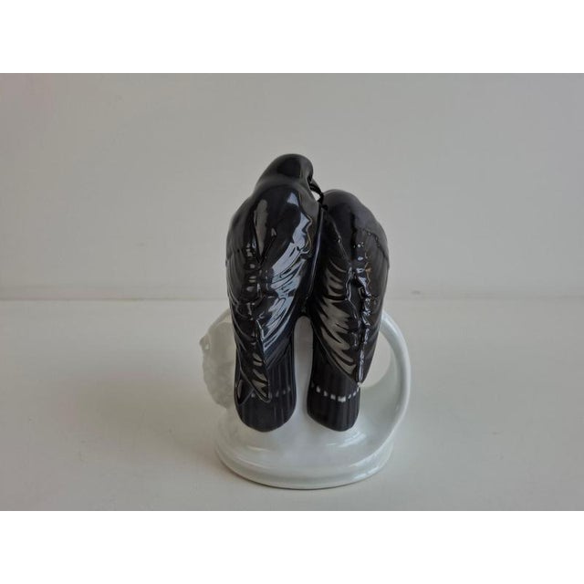 1930s Art Deco Czech Porcelain Penguin Figurine from Pfeiffer & Löwenstein, 1930 For Sale - Image 5 of 15