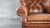 2010s Restoration Hardware Churchill Cigar Leather Writer's Chair For Sale - Image 5 of 14