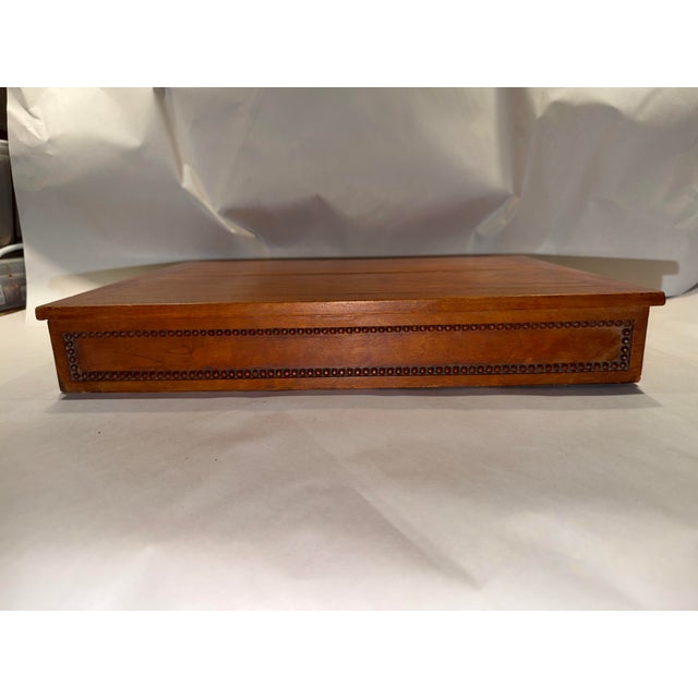 Early 19th Century Connecticut Portable Lap Desk With Drawer For Sale - Image 11 of 12