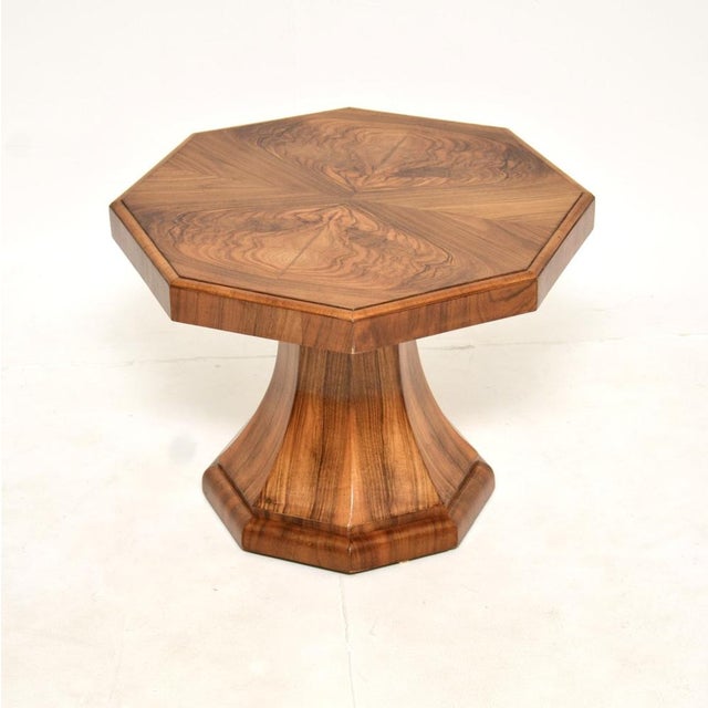 A stylish and extremely well made original Art Deco burr Walnut occasional side table / coffee table. This was made in...