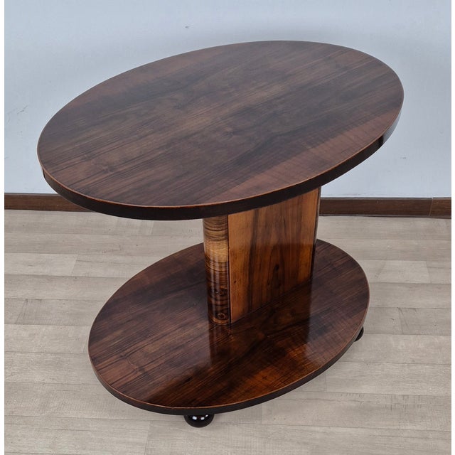 Brown Vintage Art Deco Coffee Table, 1920 For Sale - Image 8 of 18
