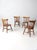 Vintage Dearborn Co. dining chairs in a classic Early American style. This set features turned legs, sculpted seats, and...