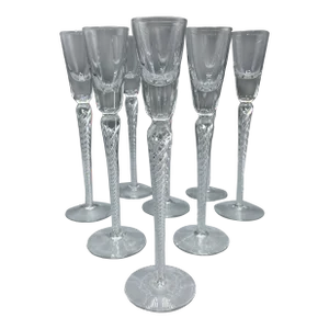Bohemia Crystal Crystalex Boc270 Air Twist Aperitif/Cordial Glasses-Set of 8