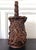 Large Antique Japanese Smoked Bamboo Basket Ikebana Mingei For Sale - Image 18 of 18