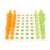 Karim Rashid Collector's Chess Set Orange, White, Chartreuse, 2001 For Sale