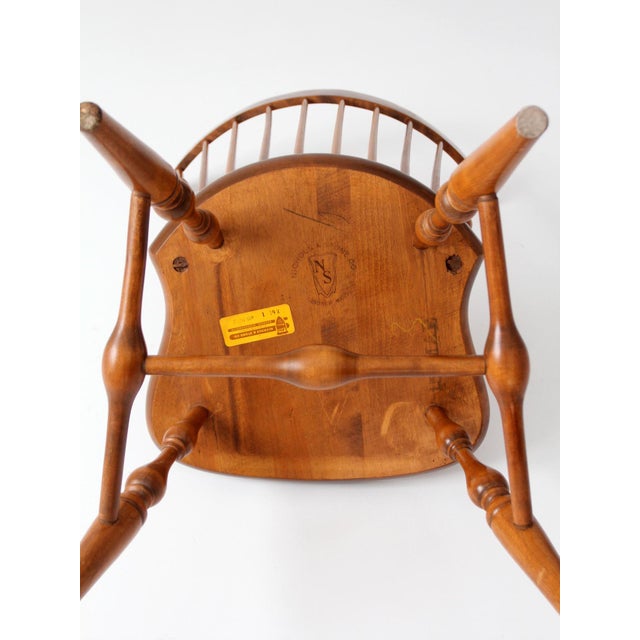 Vintage Nichols & Stone Fan Back Windsor Chair For Sale - Image 4 of 10