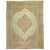 Tan Antique Persian Tabriz Rug Herati Pattern in Brown and Cinnamon Tones - 9'1" x 12'11" For Sale - Image 8 of 18