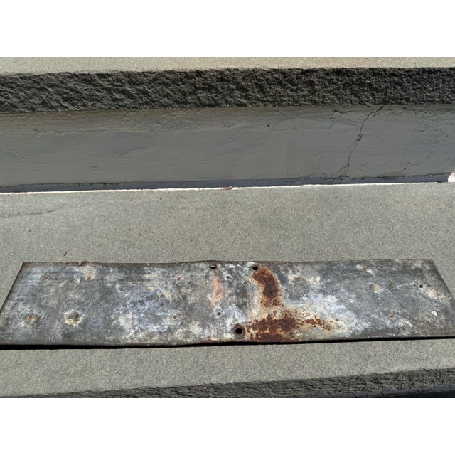 Antique Metal Road Sign to Belfast For Sale - Image 4 of 6