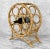 Vintage Boho Coastal Rattan Sculptural 7 Bottle Wine Rack, c.1970's - Pairs Nicely with Many Hollywood Regency & Coastal...