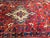 Vintage Hamadan Gallery Area Rug, Hand-Knotted Wool, Tribal Bird Pattern, 6x10, Red & Navy For Sale - Image 17 of 18