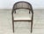 Brown Vintage Armchair with Wickerwork For Sale - Image 8 of 8