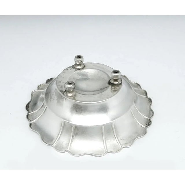 1950s Art Deco Silver Bowl, Poland, 1950s For Sale - Image 5 of 10