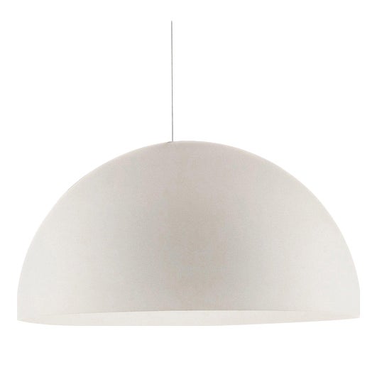 Suspension Lamp in White Opaline Glass by Vico Magistretti for Oluce For Sale