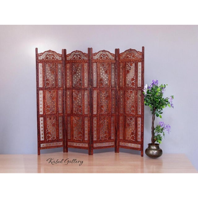 Vintage Double-Sided Room Divider in Teak, 2000s For Sale - Image 6 of 16