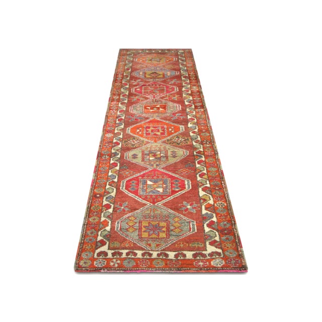 1960s Turkish Oushak Runner For Sale In Los Angeles - Image 6 of 7