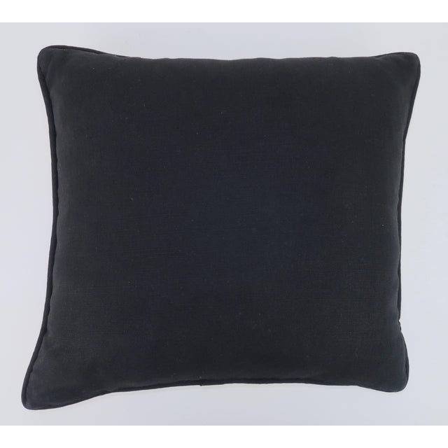 Mid-Century Modern Retro Couple Sporty Scene Needlepoint Pillow, c.1970 For Sale - Image 3 of 10