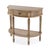 Mozart 31.5 in. W Demilune Wood 1 Drawer Console Table with Open Lower Shelf, Antique Beige For Sale In Chicago - Image 6 of 11