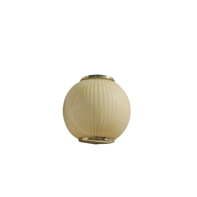 Murano Glass and Brass Wall Lamp, Italy, 1970 For Sale