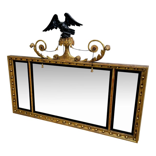 Regency Rectangular Giltwood Overmantle Mirror, 1820 For Sale - Image 13 of 13