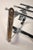 Chromed coat rack in art-deco style. A long coat rack for many coats and with a ‘tray’ to place hats on. This rack has...