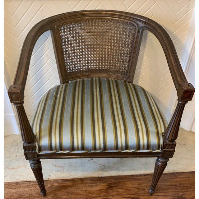 Vintage Cane Back Tub Chair For Sale - Image 13 of 13