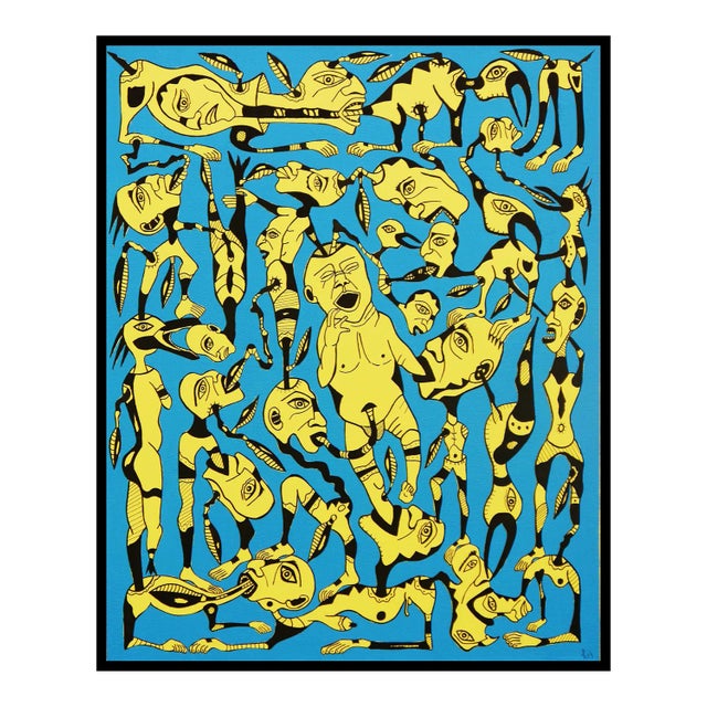 KEJ, Chaos 1, 2020, Oil on Canvas For Sale