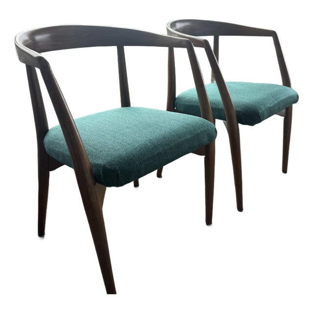 1960s Pair of Lawrence Peabody for Richardson Brothers Mid-Century Armchairs For Sale