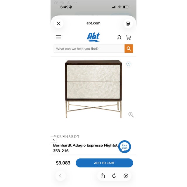 2010s Bernhardt Adagio Capiz Shell Nightstand/Accent Chest For Sale - Image 5 of 5