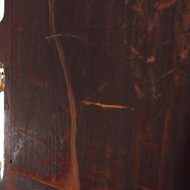 Antique Faux Painted Carved Walnut Etagere With Mirror C1890 For Sale - Image 13 of 17