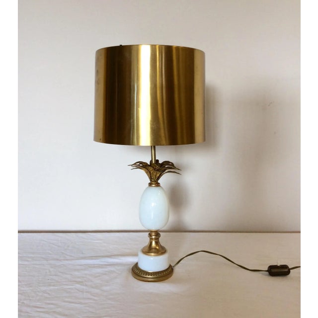 French Brass and Bronze Table Lamp from Maison Charles, 1970s For Sale - Image 10 of 10