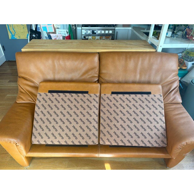 Durlet Durlet Leather Loveseat For Sale - Image 4 of 7