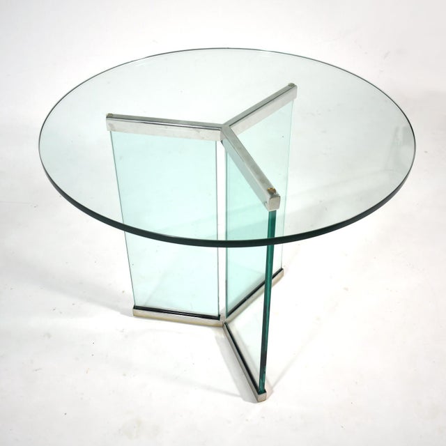 Chrome Leon Rosen Center Table by Pace For Sale - Image 8 of 8