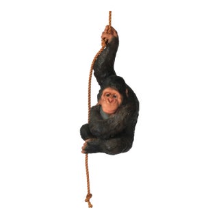 Vintage Universal Statuary Corp. Hanging Monkey Sculpture For Sale
