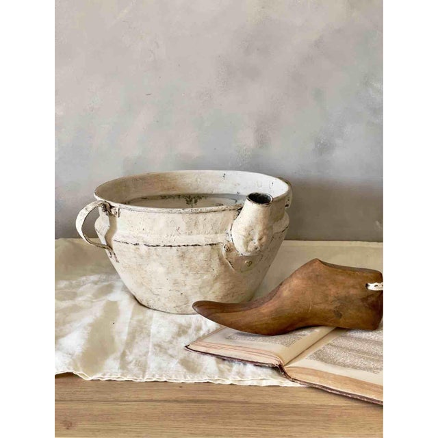 Beige Early 20th Century Italian Wabi-Sabi Basin For Sale - Image 8 of 11