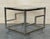 Late 20th Century 1970s Pair of Square Brass and Glass Structural Coffee tables, Italian For Sale - Image 5 of 18