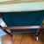 Vintage Wingback Chair in Neutral Geometric Print For Sale - Image 9 of 9