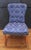 Circa 1920 Georgian style set of four side chairs. Upholstered backs and seats. Raised on square, tapered front legs with...