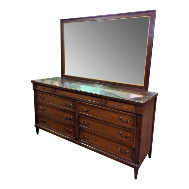 Phenix Furniture Co. MidCentury Modern Dresser with Mirror Chairish