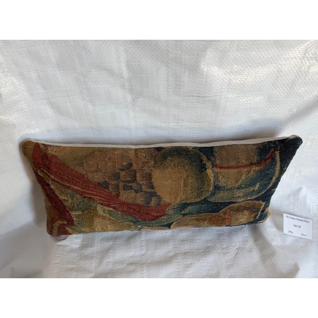 17th Century Flemish Botanical Tapestry Pillow With Fruit Motif For Sale In Los Angeles - Image 6 of 7