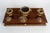 Mahogany and Gilded Bronze Inkwell, 1800s For Sale - Image 3 of 7
