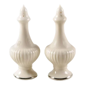Lenox Salt & Pepper Shakers Essex Collection - Platinum Band