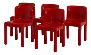 Model 4875 Dining Chairs by Carlo Bartoli for Kartell, 1970s, Set of 5