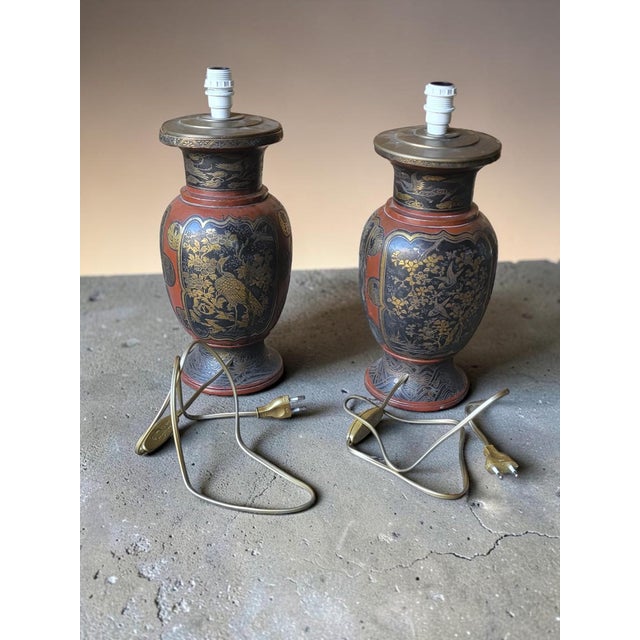 Japanese Meiji Era Lamps, Late 19th Century, Set of 2 For Sale - Image 14 of 15