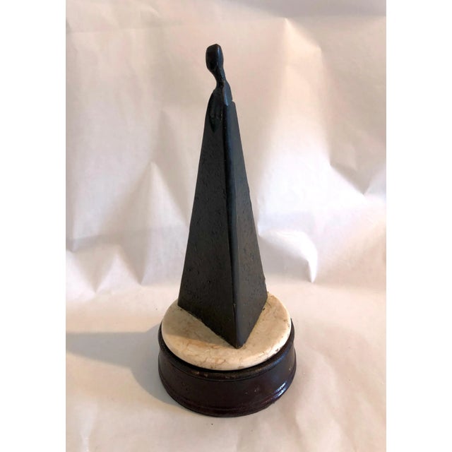 Black Sydney Kumalo, Sydney Kumalo Bronze Minimalist African Modernist Sculpture Figural Female Nude, 20th Century For Sale - Image 8 of 11