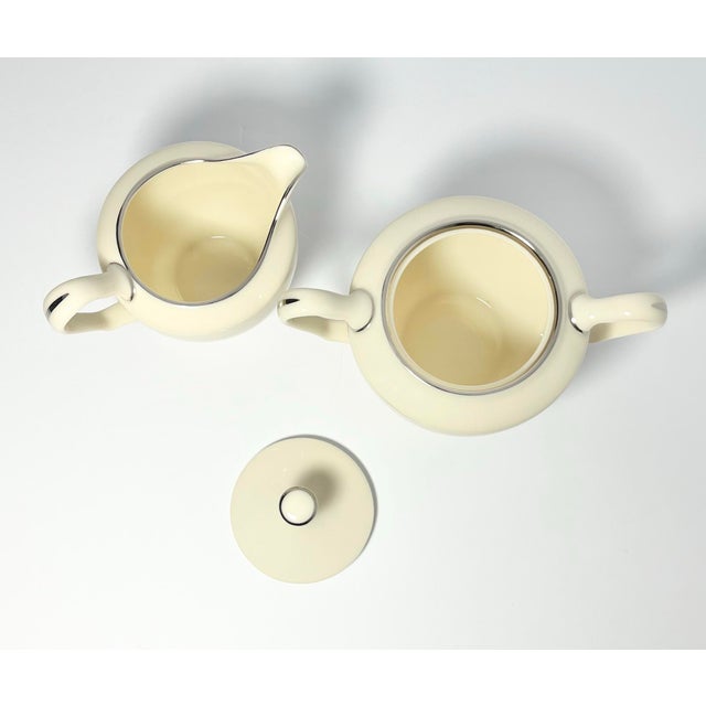 Lenox Lenox “Montclair” Bone China Creamer & Sugar Bowl Set For Sale - Image 4 of 6